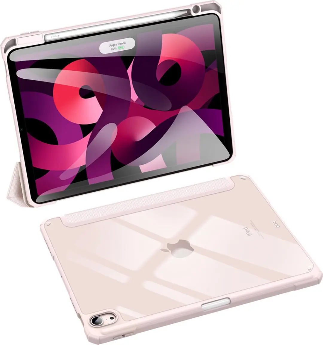 Dux Ducis Toby Tri-Fold Book Case IPA4-71 Hoesje - iPad Air 11/4 10.9" - Roze