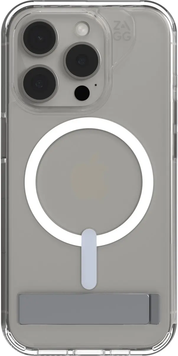 ZAGG Crystal Palace Snap KS iPhone 15 Hoesje - Transparant
