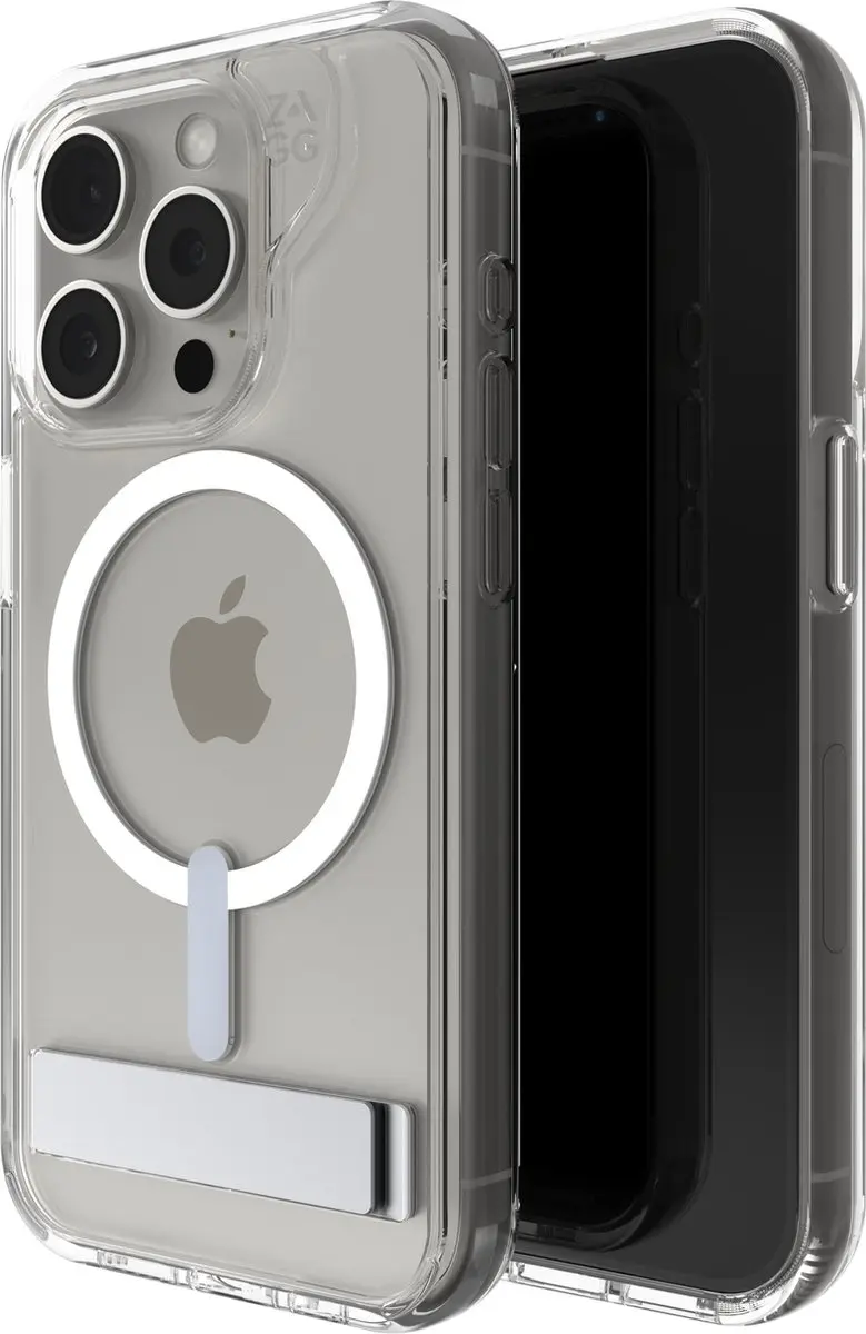 ZAGG Crystal Palace Snap KS iPhone 15 Hoesje - Transparant