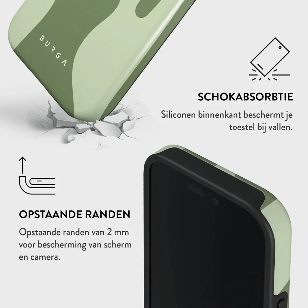 Burga Tough Backcover iPhone 16 Pro MagSafe - Groen
