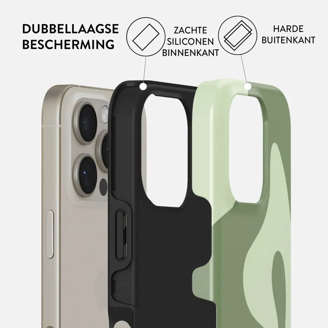Burga Tough Backcover iPhone 16 Pro MagSafe - Groen