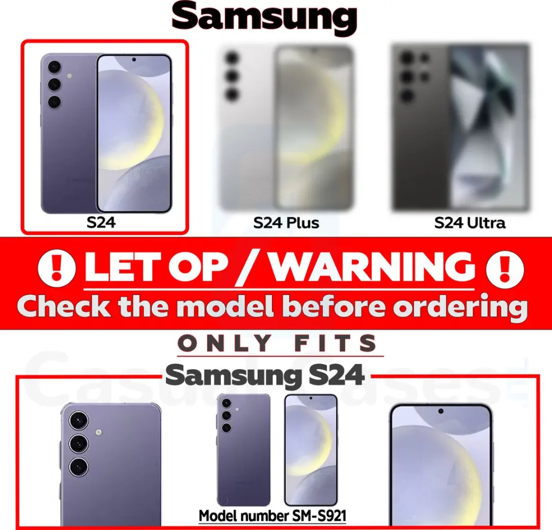 Caseme Samsung Galaxy S24 Hoes - Vintage 2-in-1 Portemonnee Rood - 8 Pasjes