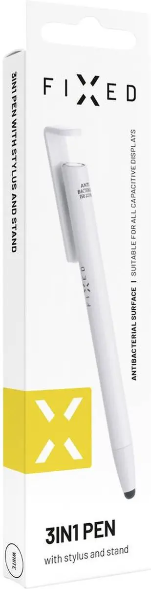 Fixed 3-in-1 Pen FIXPEN-WH - Stylus/Balpen/Telefoonstandaard - Wit - afbeelding 6 van 6