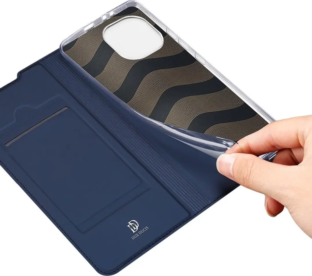 Dux Ducis Pro Serie Slim Wallethoes Xiaomi Mi 11 - Blauw