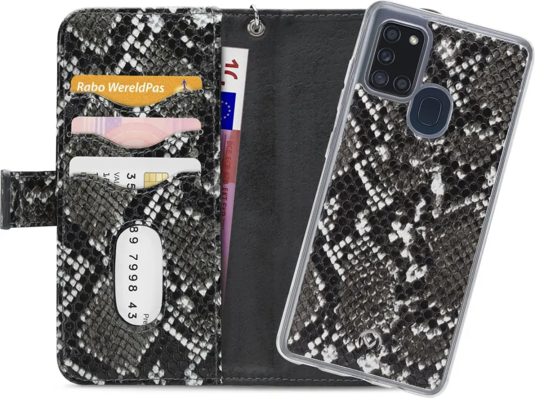 Mobilize Gelly Zipper Case Samsung Galaxy A21s - 4 Stuks - Zwart