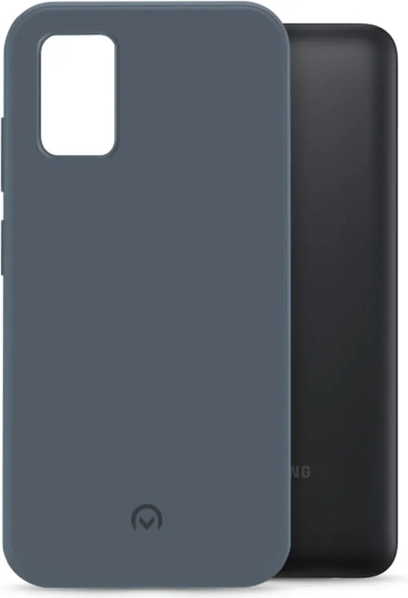 Mobilize Galaxy A03s Hoesje - TPU/Rubber Gelly - Matt Blauw - MOB-RGCMBL-GALA03S