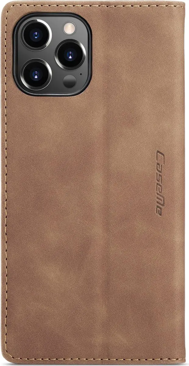Caseme Retro Wallet Case iPhone 15 Pro - Bruin