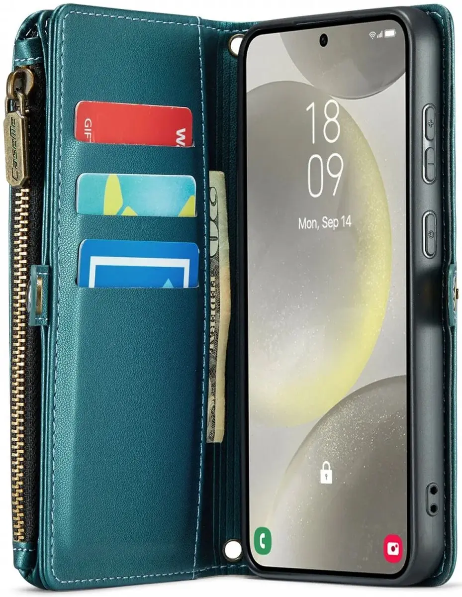 Caseme C36 Hoesje Samsung Galaxy S24 Plus - Blauw