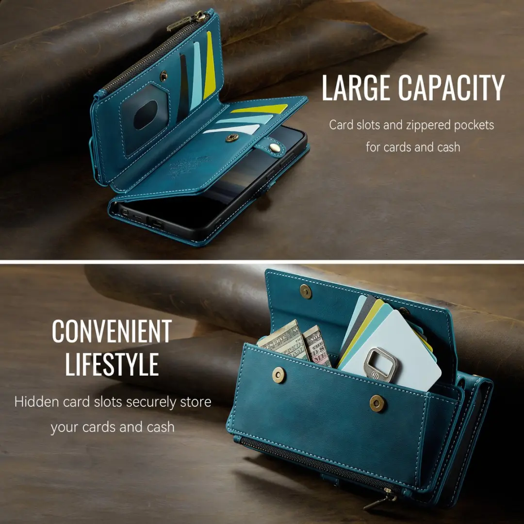 Caseme Hoesje Galaxy S26 Ultra Portemonnee - 9 Pasjes - Blauw