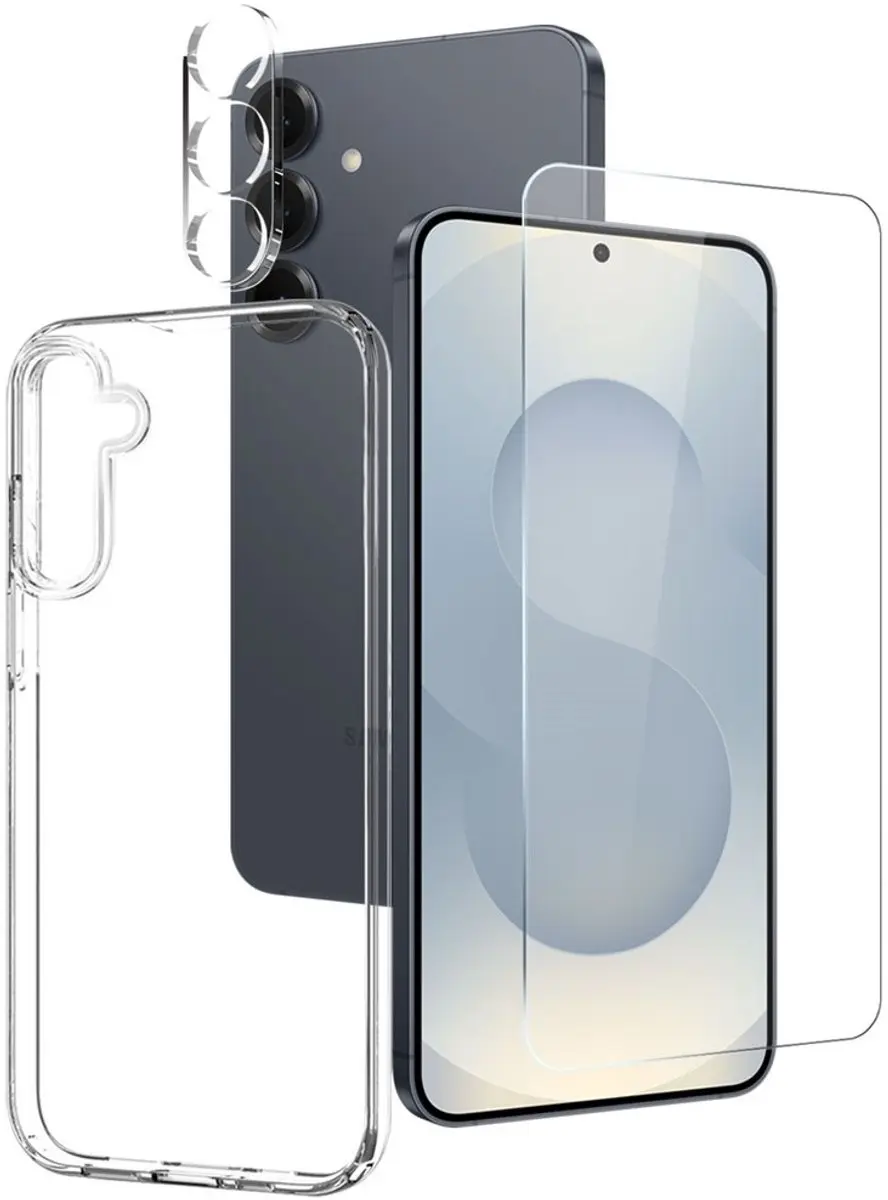 NORTHJO Hoesje Samsung Galaxy S25 FE 3-in-1 CombiDeal