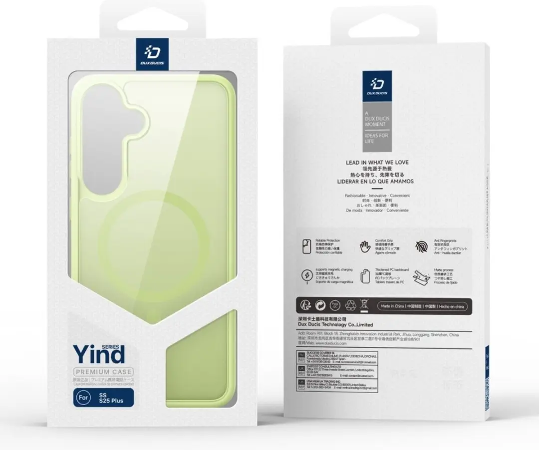 Dux Ducis Yind Hoesje Samsung Galaxy S25 Plus - Lime Groen - afbeelding 6 van 6