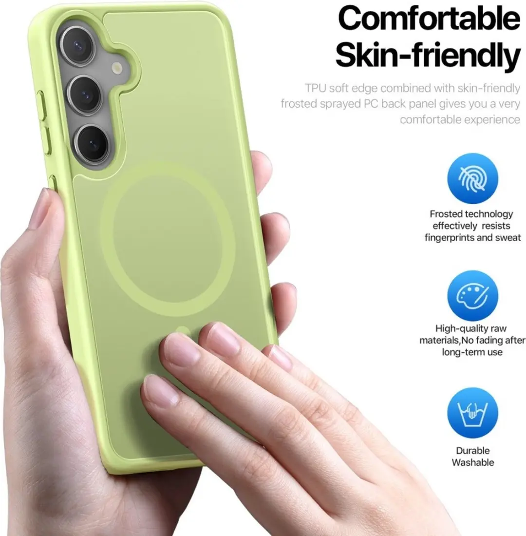 Dux Ducis Yind Hoesje Samsung Galaxy S25 Plus - Lime Groen