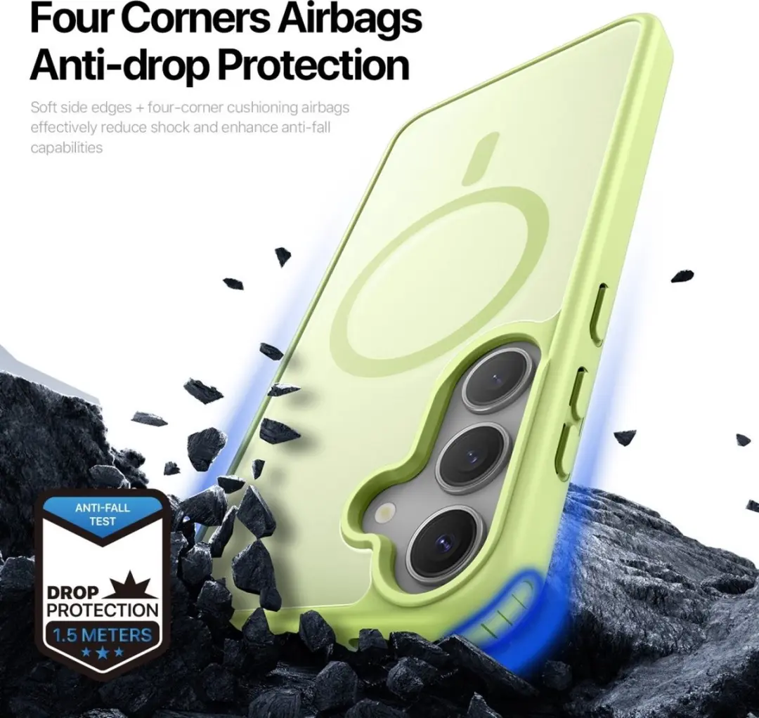 Dux Ducis Yind Hoesje Samsung Galaxy S25 Plus - Lime Groen