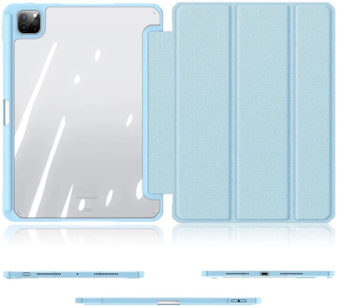 Dux Ducis Toby Tri-Fold Book Case iPad Pro 11 Lichtblauw