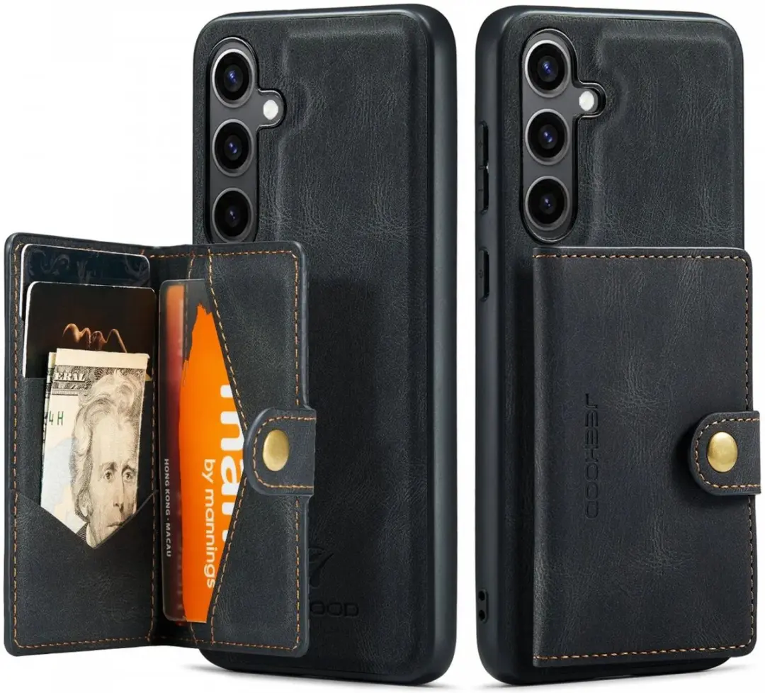 Caseme JH-01 Hoesje Samsung Galaxy S24 - 4 Pasjes Zwart