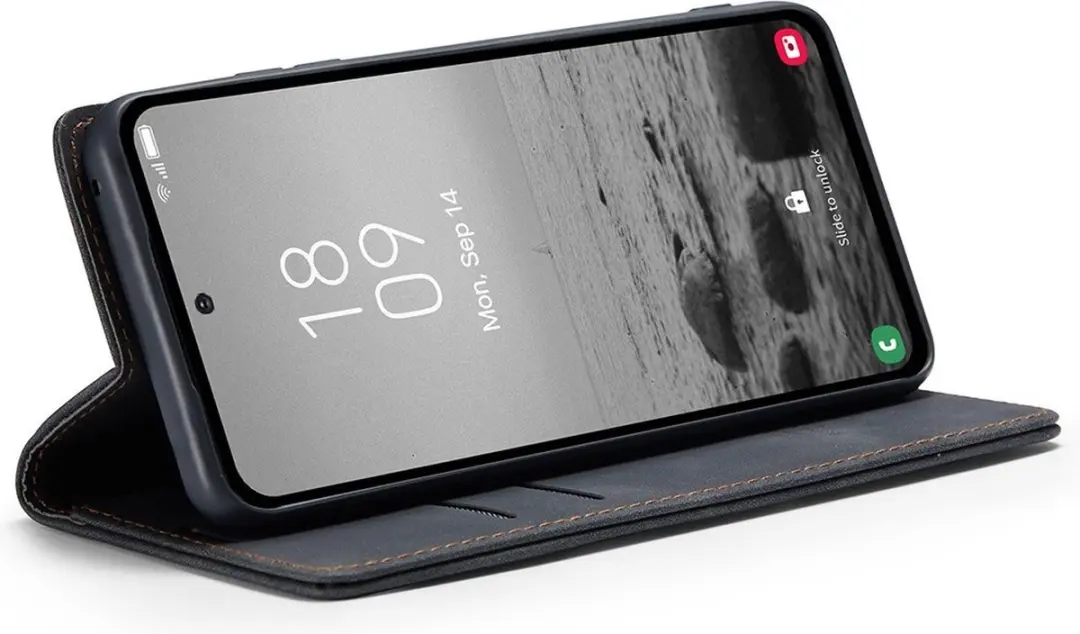 Caseme 013 Book Case Hoesje Samsung Galaxy A54 - Zwart