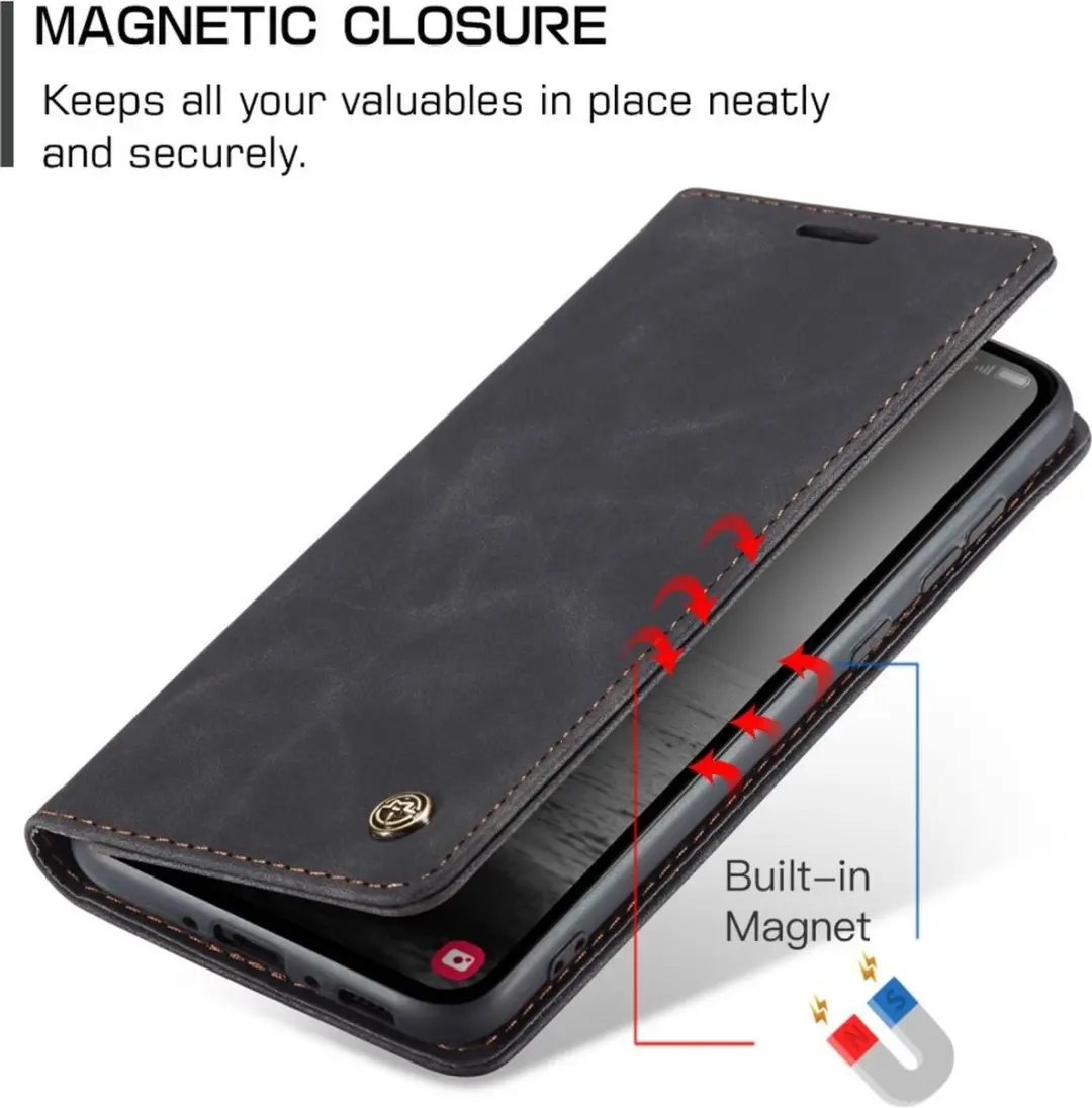 Caseme 013 Book Case Hoesje Samsung Galaxy A54 - Zwart