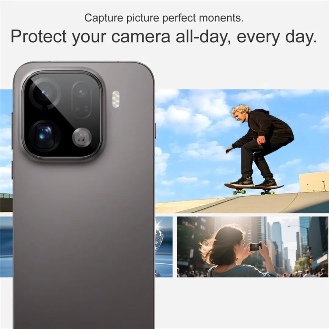 Imak 9H Tempered Glass Camera Lens Protector - OPPO Find X9 Pro - Zwart - afbeelding 6 van 6