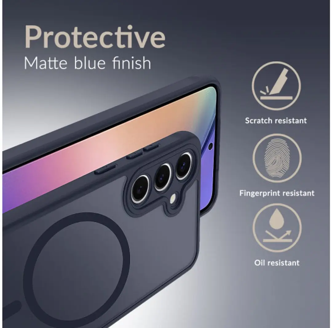 Mobilize Hybrid Backcover Shockproof MOB-MCHCBL-GALS26ULTRA5G - Blauw