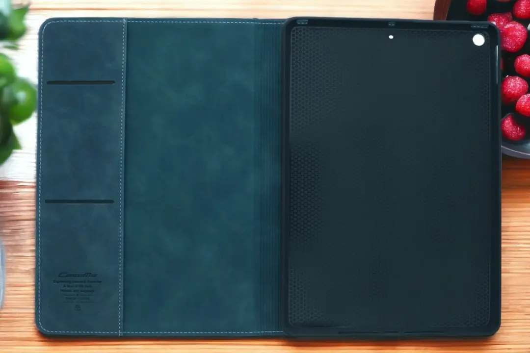 Caseme Bookcase Tablethoes - Apple iPad 10.2" Groenblauw