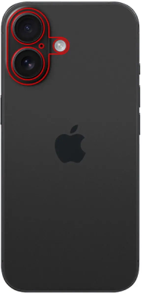 Mobilize iPhone 17 Camera Protector MOB-GSPC-IPH16-CLONED - Zwart