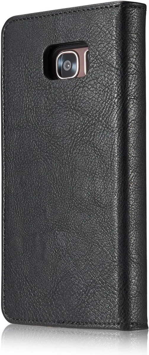 DG.MING Hoesje Samsung Galaxy S7 Edge - Book Case & Back Cover - 3 Pasjes - Zwart