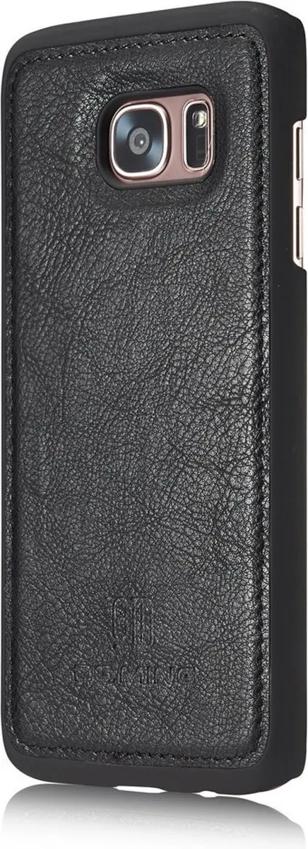 DG.MING Hoesje Samsung Galaxy S7 Edge - Book Case & Back Cover - 3 Pasjes - Zwart