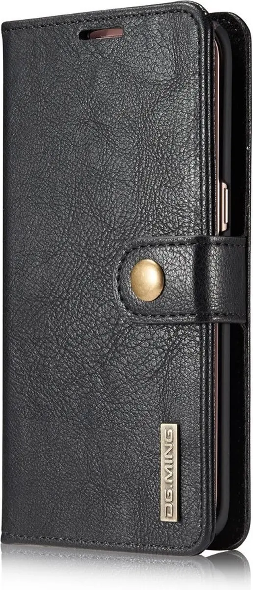 DG.MING Hoesje Samsung Galaxy S7 Edge - Book Case & Back Cover - 3 Pasjes - Zwart - afbeelding 6 van 6