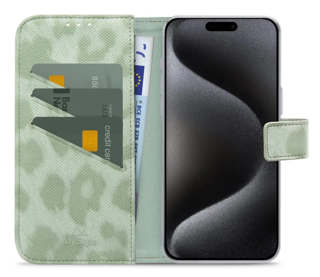 My Style MSFWLT1556 Telefoonhoesje iPhone 15 Pro Max - Groen