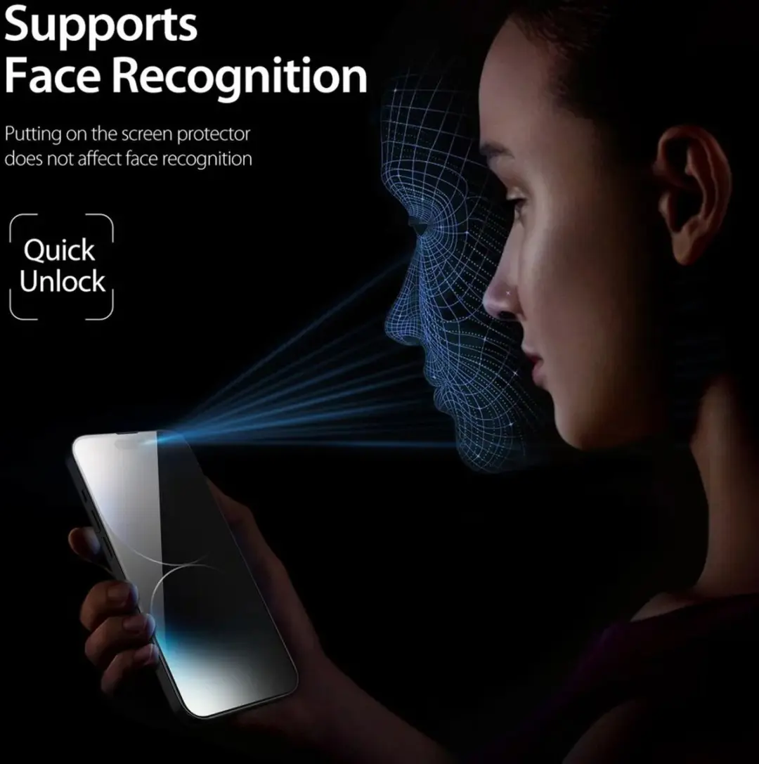 Dux Ducis iPhone 15 Pro Privacy Screen Protector - 9H Tempered Glass