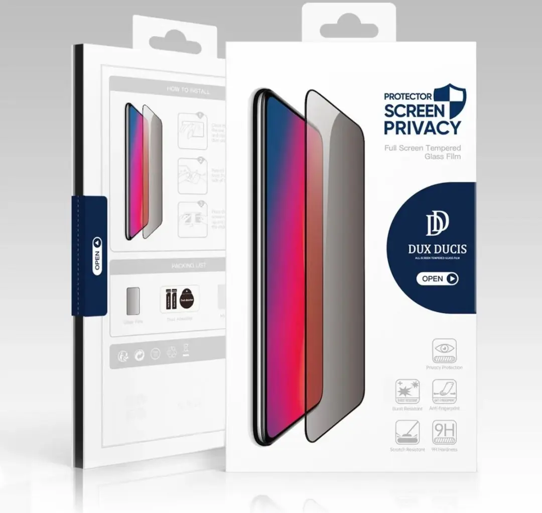 Dux Ducis iPhone 15 Pro Privacy Screen Protector - 9H Tempered Glass