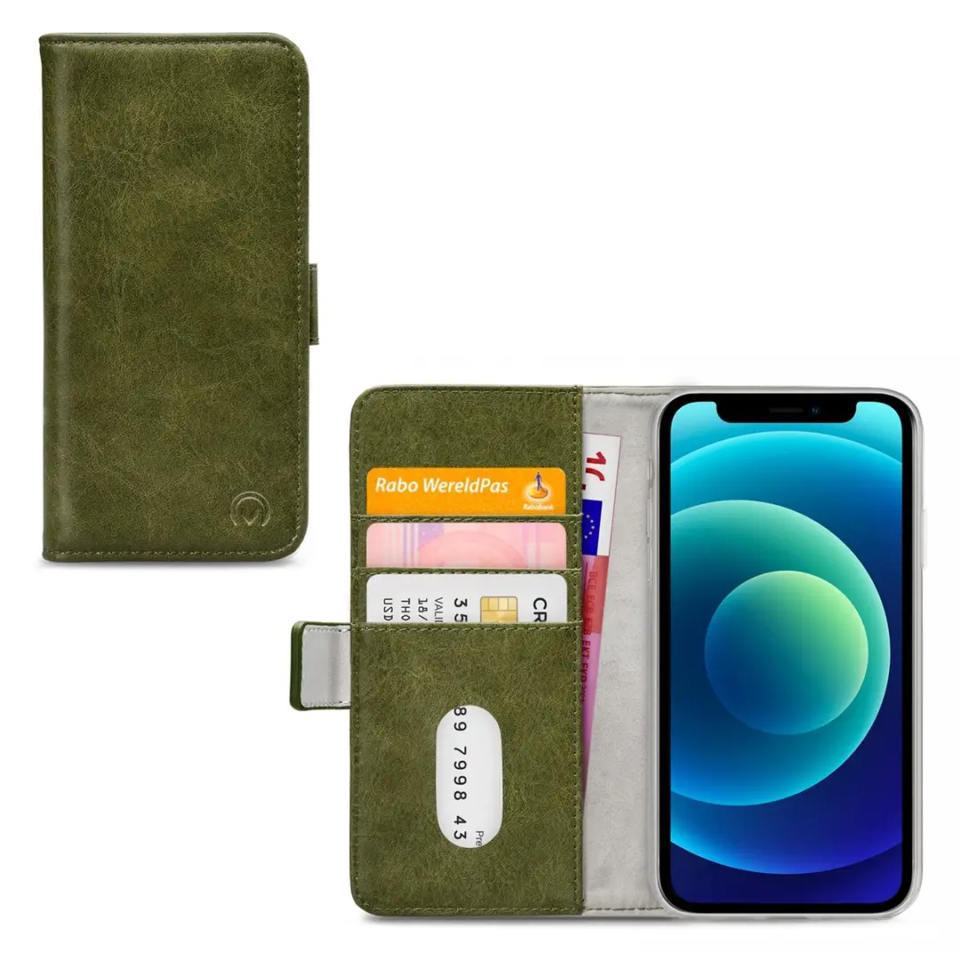 Mobilize iPhone 12 Mini Elite Gelly Wallet Book Case Groen - mpn-8718256935121