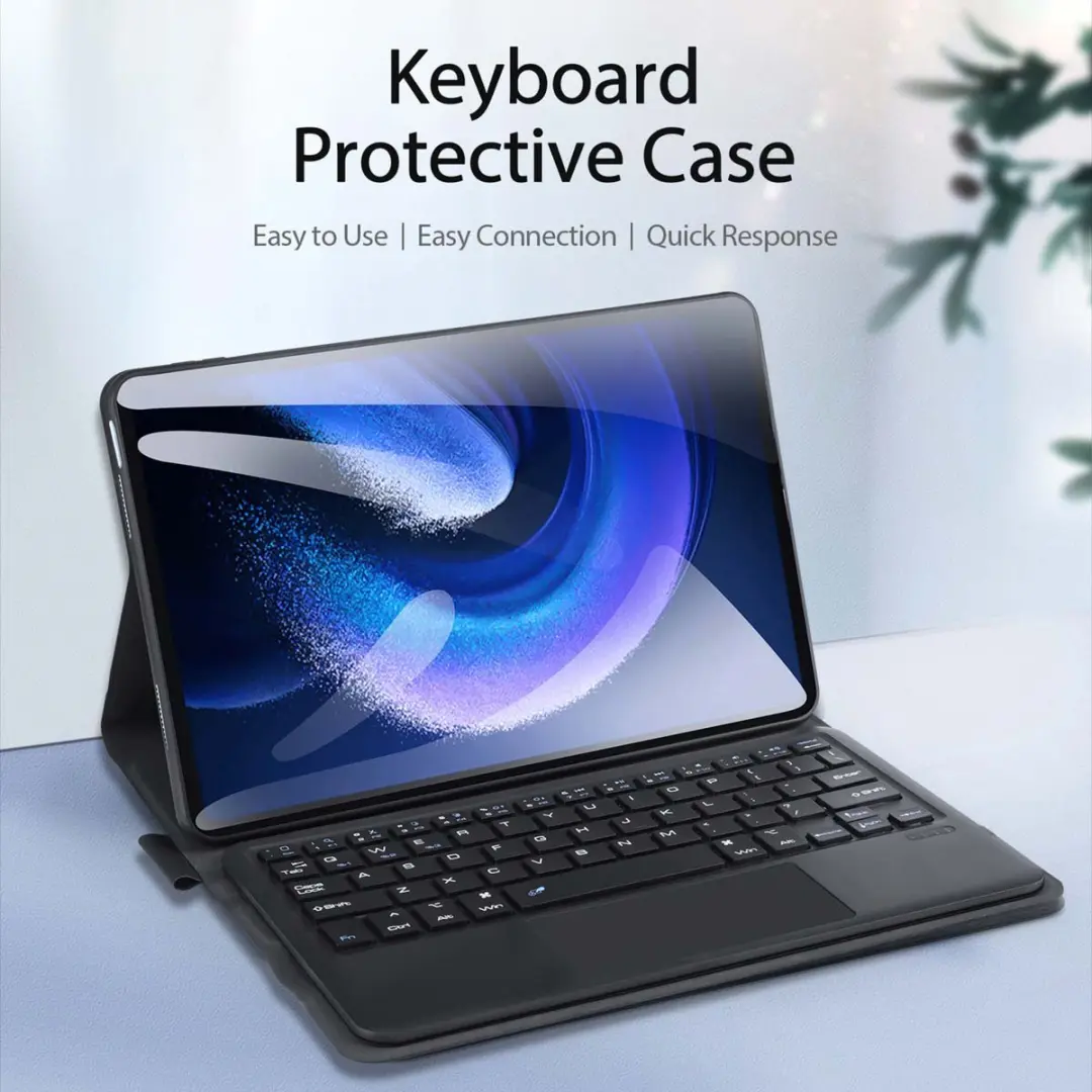 Dux Ducis QWERTY Bluetooth Keyboard Bookcase Xiaomi Pad 6/6 Pro - Zwart