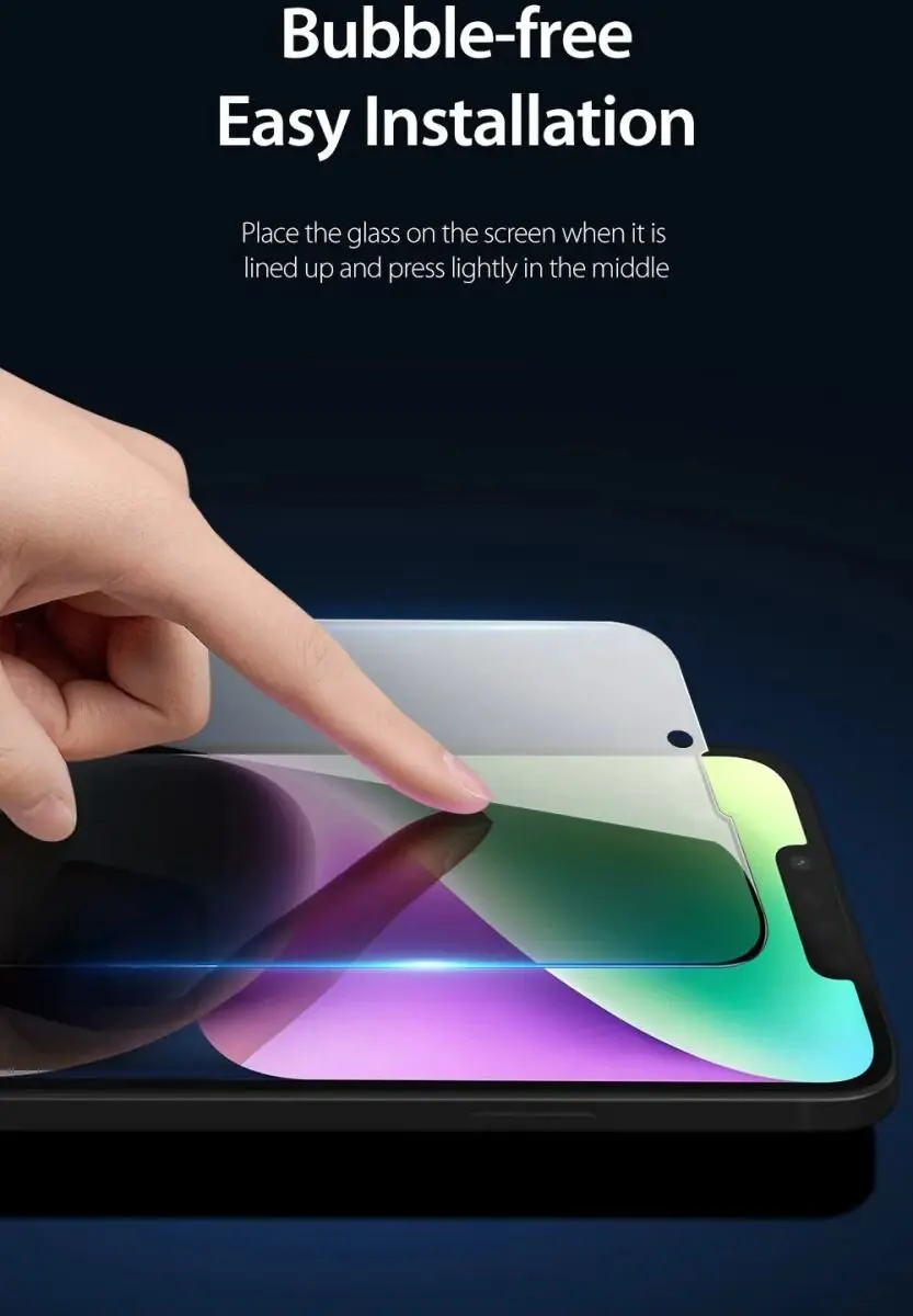 Dux Ducis Privacy Screenprotector iPhone 13/14 - Zwart