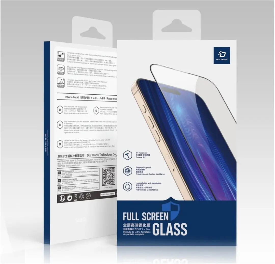 Dux Ducis iPhone 17 Pro Beschermglas 9H - 0.3mm