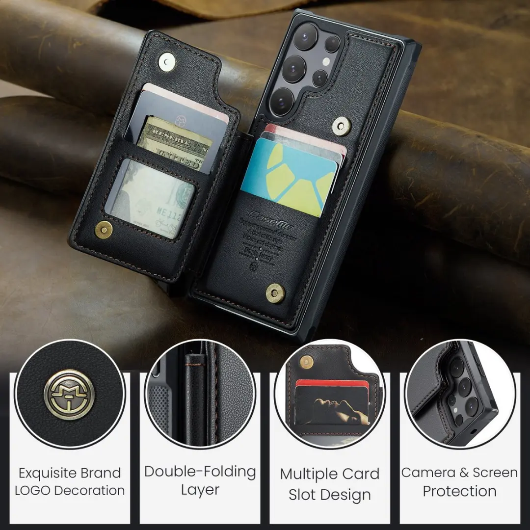 CaseMe C22 Hoesje Samsung Galaxy S26 Ultra - Zwart