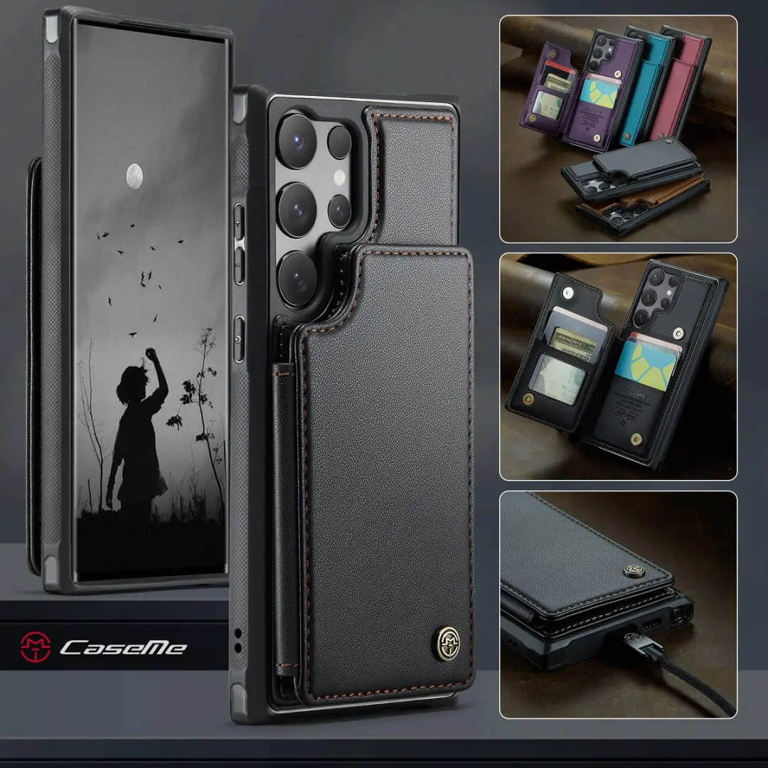 CaseMe C22 Hoesje Samsung Galaxy S26 Ultra - Zwart