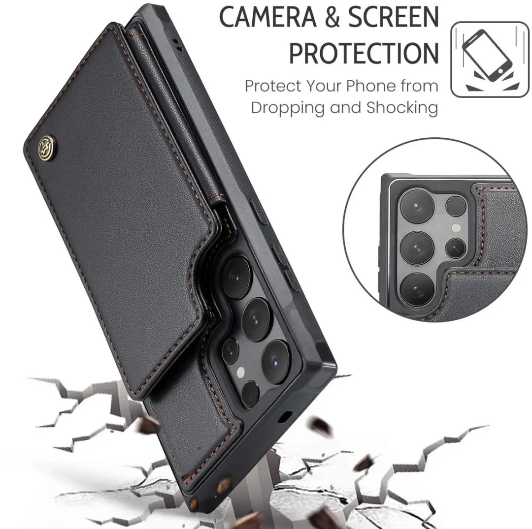 CaseMe C22 Hoesje Samsung Galaxy S26 Ultra - Zwart - afbeelding 6 van 6