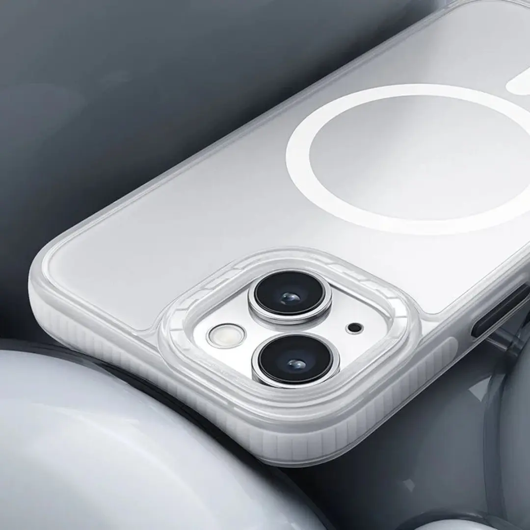 Hoco Lord Series MagSafe Hoesje iPhone 15 Pro - Wit