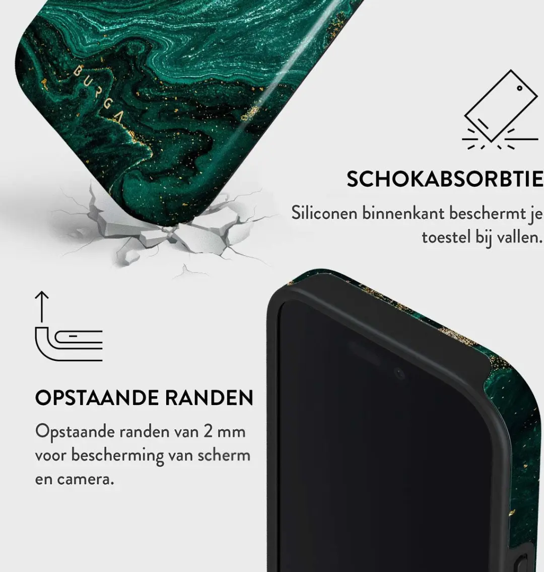 Burga Tough Case Apple iPhone 16 Pro - Emerald Pool