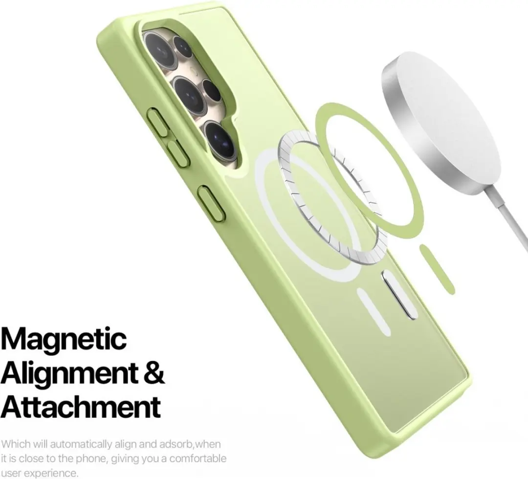 Dux Ducis Yind Hoesje Samsung Galaxy S25 Ultra - Lime Groen