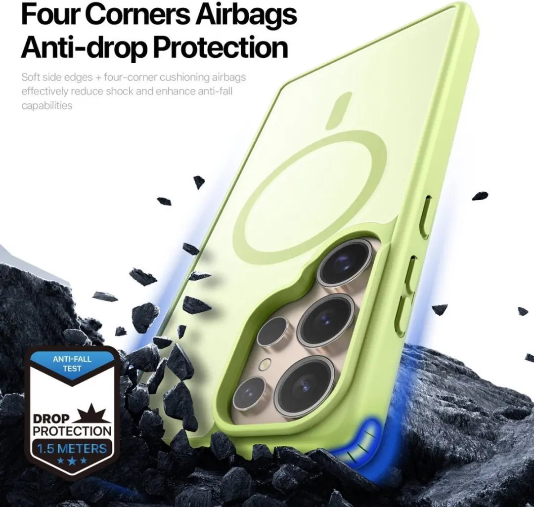 Dux Ducis Yind Hoesje Samsung Galaxy S25 Ultra - Lime Groen