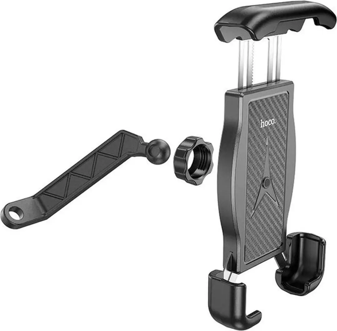 Hoco Telefoonhouder Motor Spiegel - Tot 7 Inch - Zwart