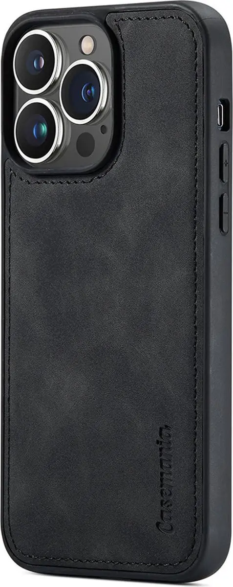 Caseme Bookcase Hoesje iPhone 15 Pro Max - 4 Pasjes - Zwart