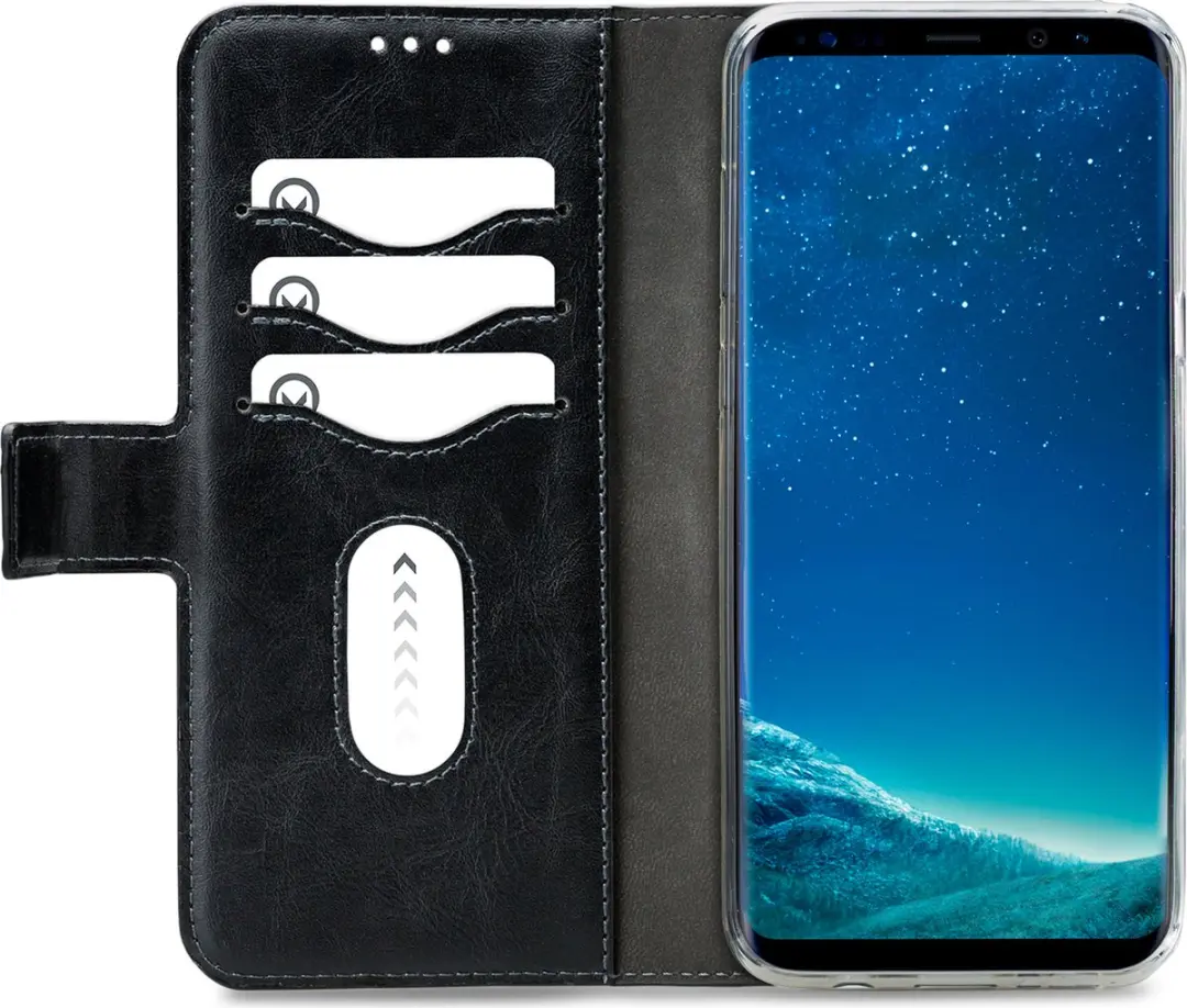 Mobilize Premium 2-in-1 Boekmodel Hoesje Samsung Galaxy S8+ - 3 Pasjes - Zwart - afbeelding 6 van 6