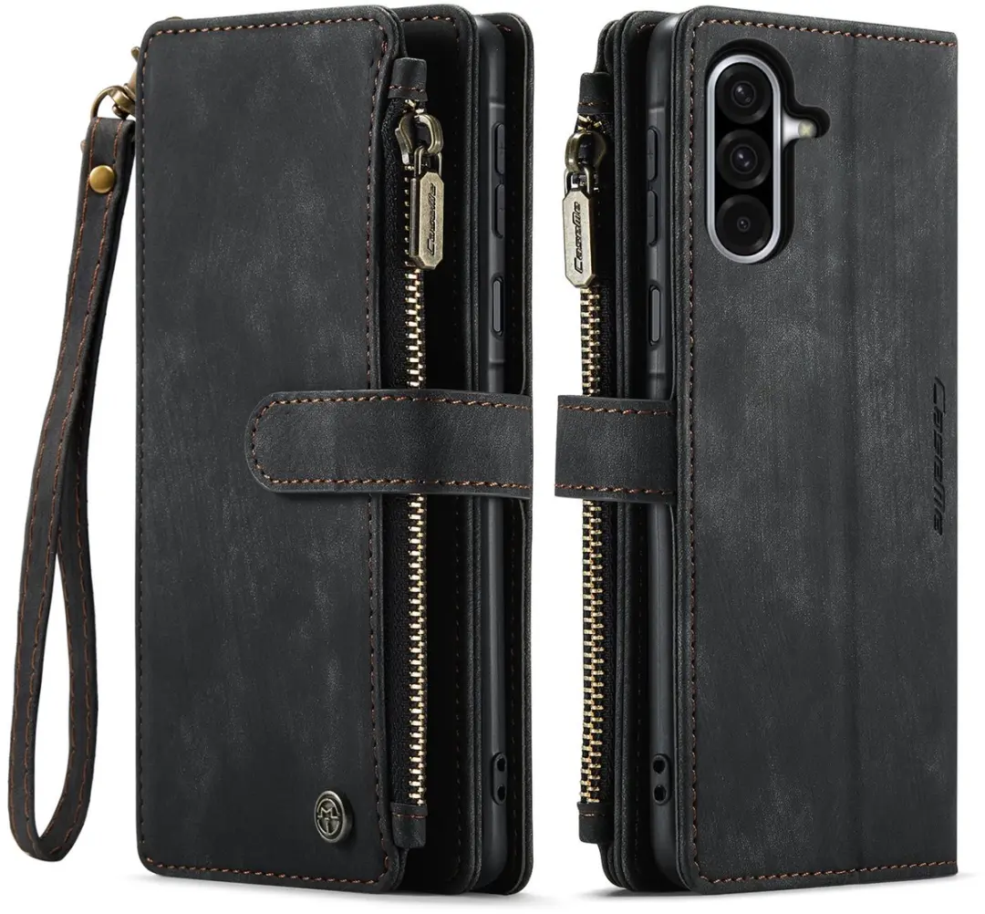 Caseme C30 Book Case Hoesje Samsung Galaxy A57 - Zwart