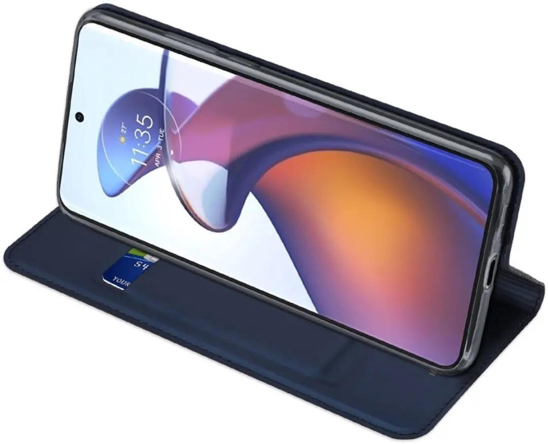 Dux Ducis Skin Pro Moto Edge 30 Ultra Hoesje - Blauw