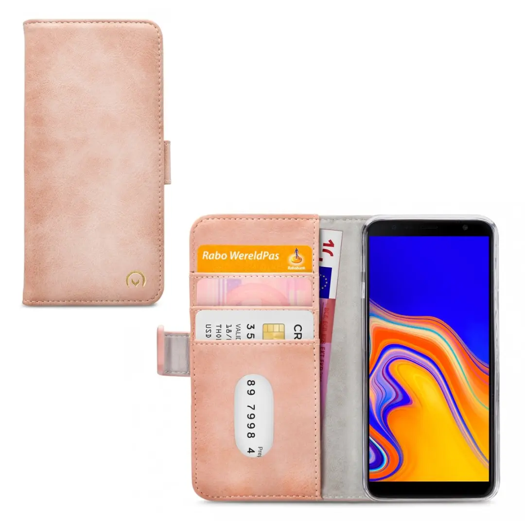 Mobilize Elite Gelly Bookcase MOB-EGWBCSP-GALJ4P Samsung Galaxy J4+ Hoesje - Roze