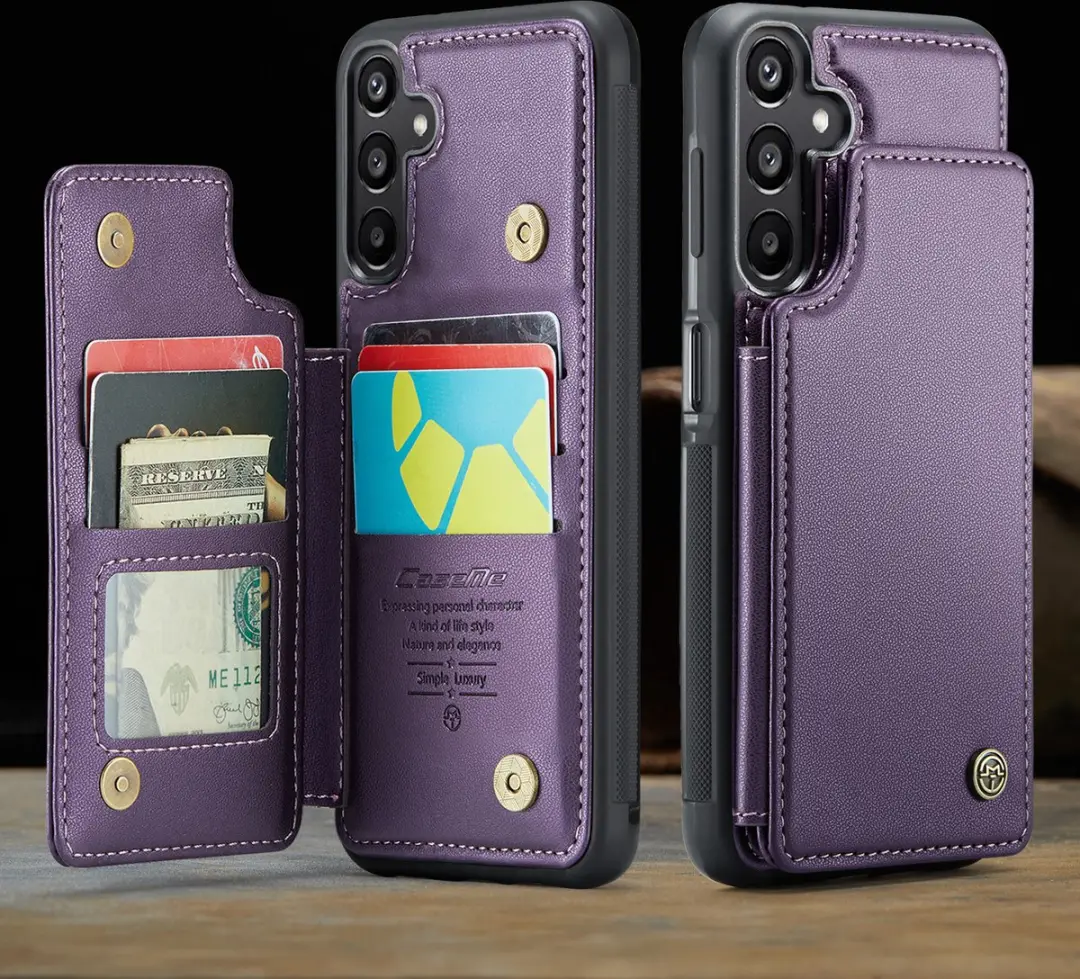 Caseme C22 Hoesje Samsung Galaxy A16 - Paars - 5 Pasjes