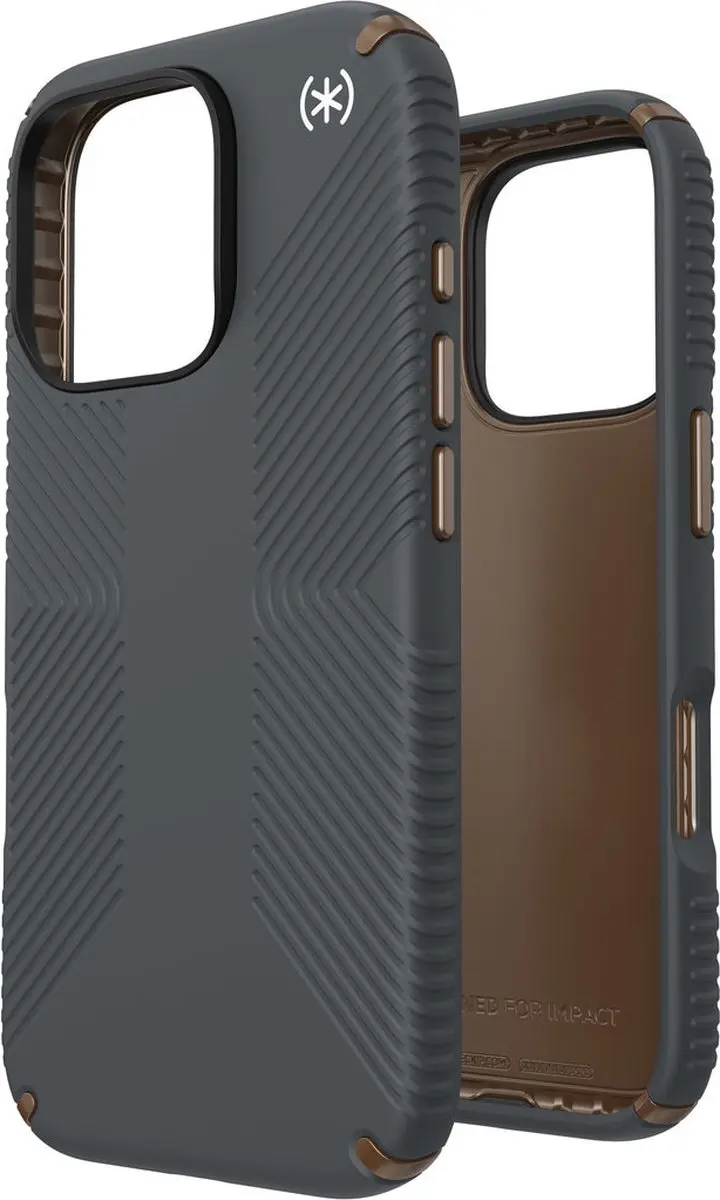 Speck Presidio2 Grip iPhone 16 Pro Hoesje - Grijs